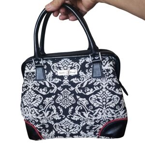 Isabella's Journey Satchel/Top Handle Faux Suede Western Floral Print Handbags